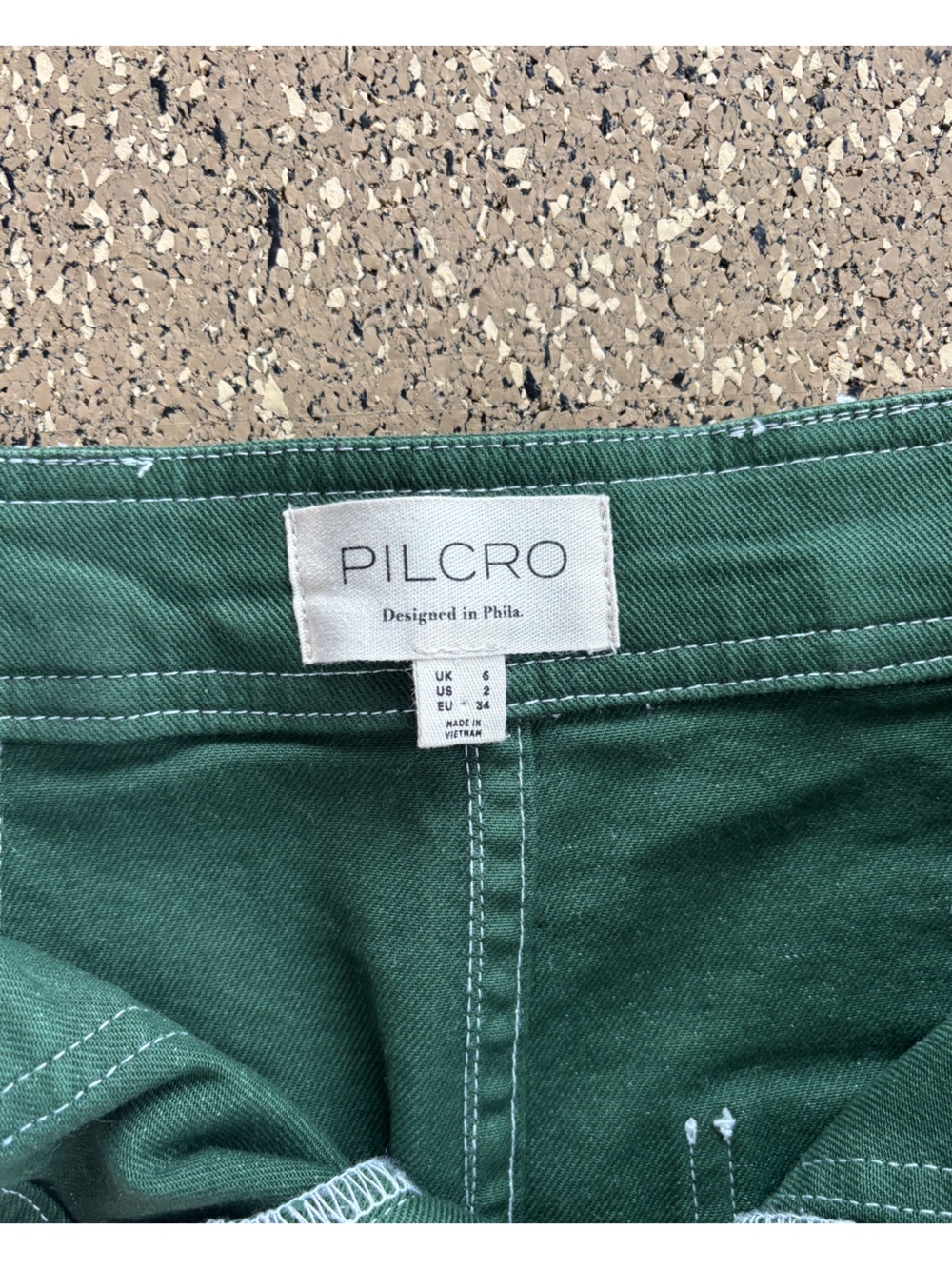 Pilcro Forest Green Cargo Skirt - Picture 3 of 5